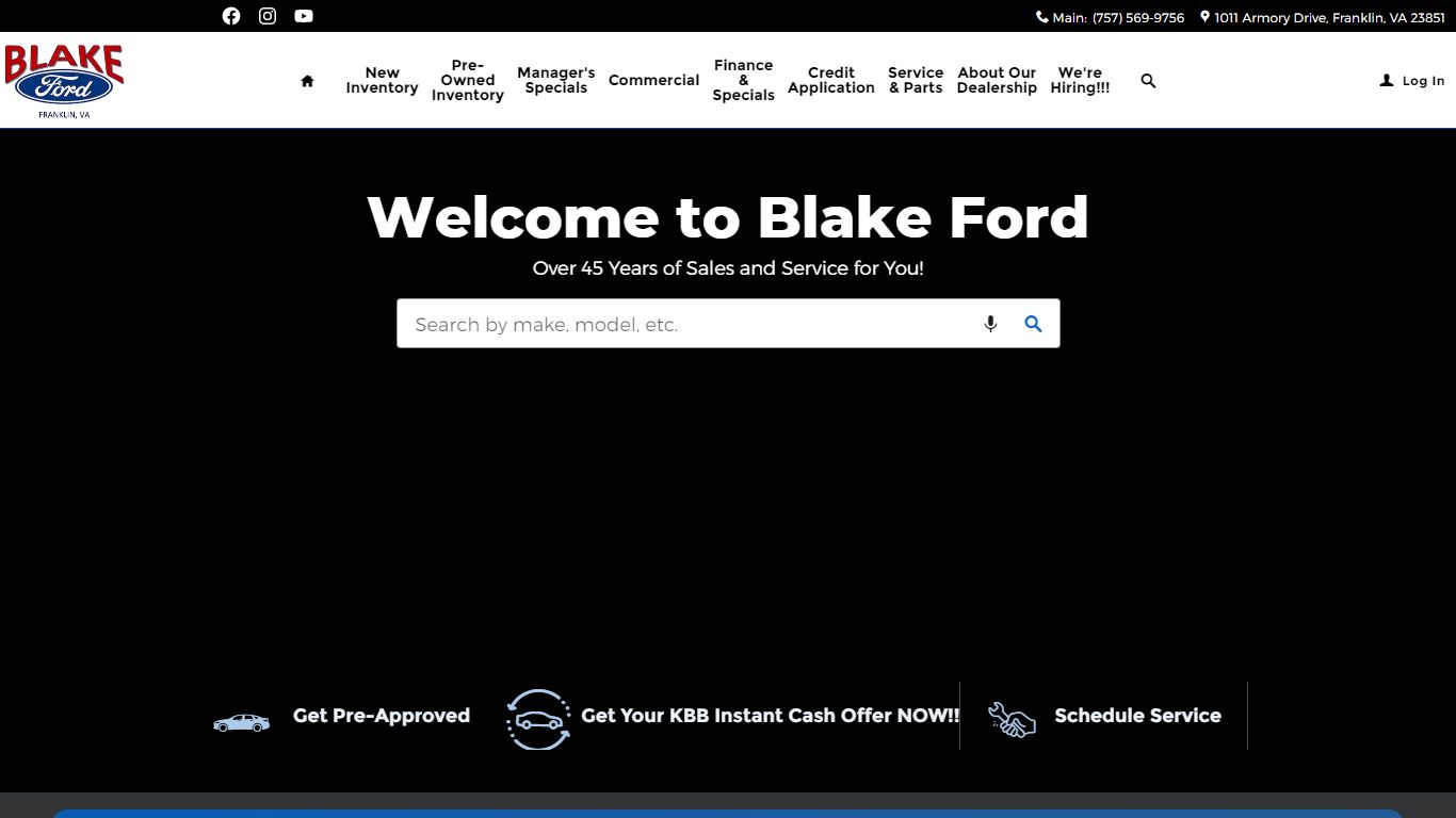 Franklin's Blake Ford | New and Used Ford Cars